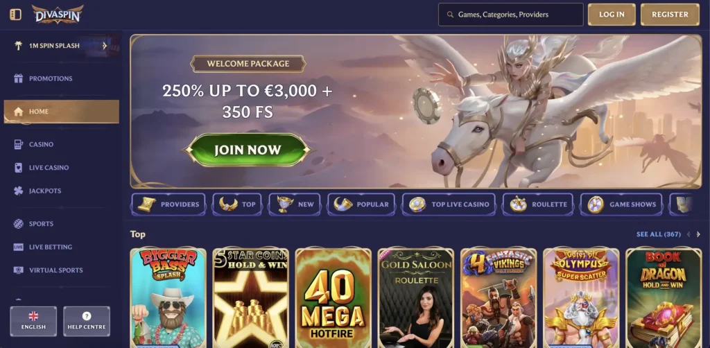 Divaspin casino