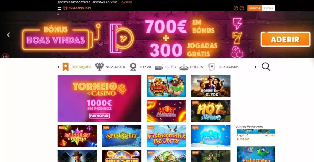 nossa aposta bonus